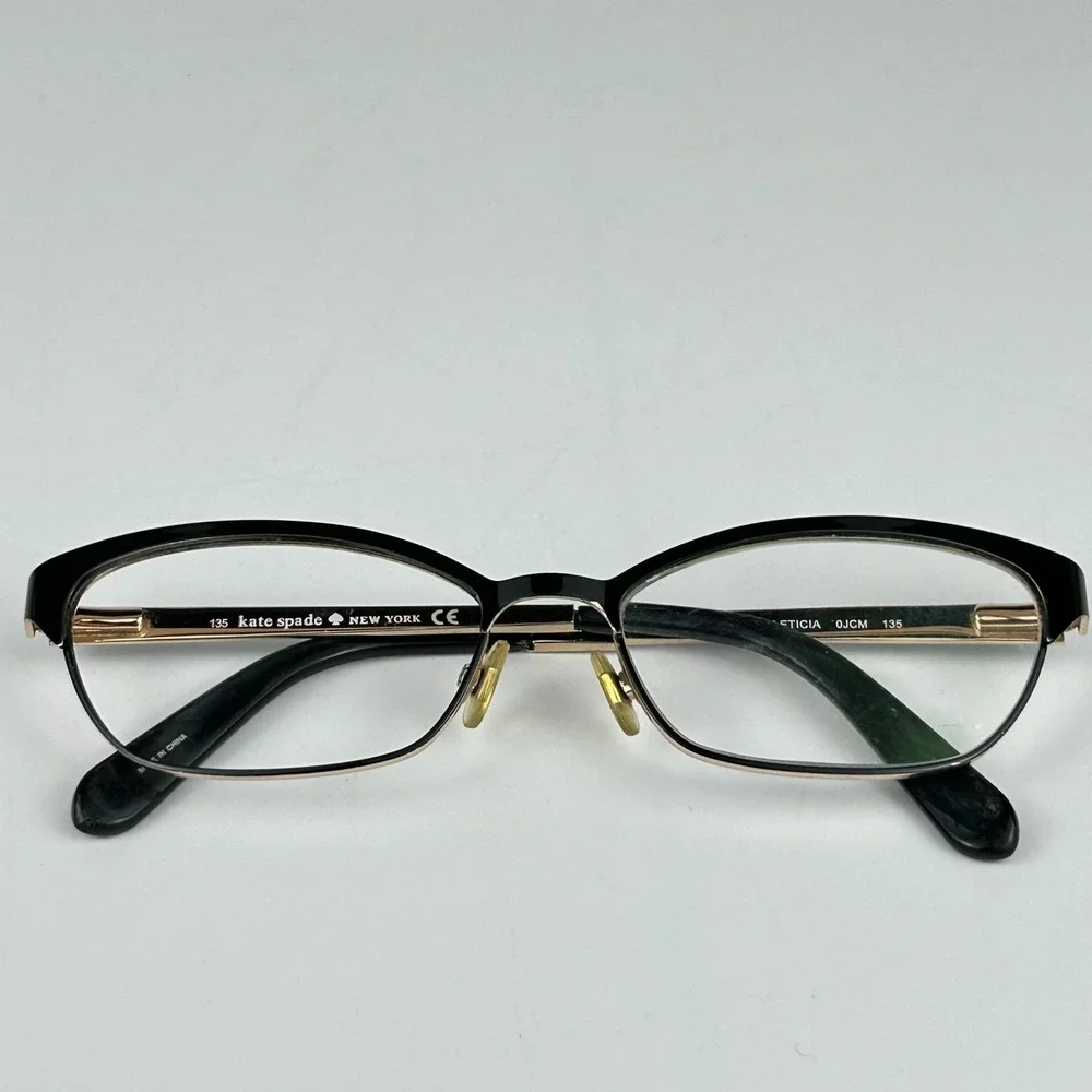 Kate Spade Leticia Ojcm Womens Eyeglasses‎ Frame Black Half Rim 52-16-135 mm